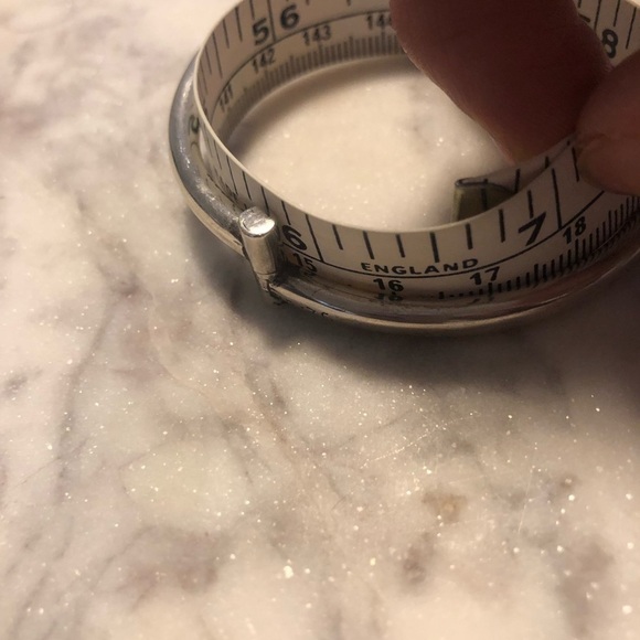 VTG Sterling Silver Hinged Bangle w Ball Tips Approx 6.6” - Picture 8 of 9
